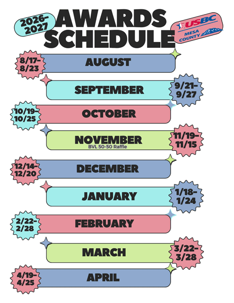 2026-2027 Award Schedule